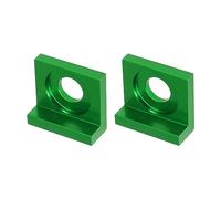 F FIERCE CYCLE 2pcs 15mm Hole Dia Motorbike Chain Adjuster Block Tensioner Green