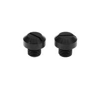 F FIERCE CYCLE 2pcs M10x1.25 Motorcycle Right Side Mirror Hole Plugs Screw Black