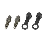 F FIERCE CYCLE 2Pcs M6x1mm Banjo Bolt Bleeder Screw with Cap for Motorcycle