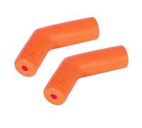 F FIERCE CYCLE 2pcs Orange Motorcycle Gear Shifter Protector Cover Cylindrical