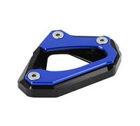 F FIERCE CYCLE Black Blue Motorcycle Kickstands Pad Extension Side Stand Plate