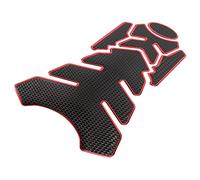 F FIERCE CYCLE Fuel Tank Protector PVC Rubber Pad Emblem Badge Sticker Red