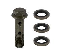 F FIERCE CYCLE M10x1.25mm Metal Banjo Bolt Fuel Line Adapter Set for Motorbike