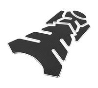 F FIERCE CYCLE Motorcycle Fuel Tank Protector PVC Rubber Pad Emblem Badge White