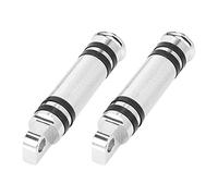 F FIERCE CYCLE Pair 10mm Aluminum Aolly Motorcycle Rearset Footpeg Silver Tone