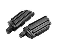 F FIERCE CYCLE Pair 10mm Aluminum Aolly Rubber Motorcycle Rearset Footpeg Black