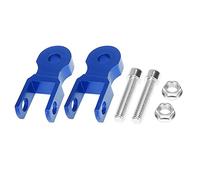 F FIERCE CYCLE Pair 5cm Motorcycle Shock Absorber Height Extension Extender Blue