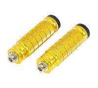 F FIERCE CYCLE Pair 6mm Motorcycle Rearsets Rear Set Footrest Footpeg Gold Tone