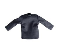 F Fityle 1/12 Scale Long Sleeve Shirts Pullover Fashion Costume, Miniature T Shirts for 6'' Action Figures Body Clothing Accessories, gray