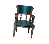 F Fityle 1/12 Scale Mini American Office Chair Set Pretend Game Role Playing Crafts Dollhouse Decoration Accessories for Fairy Garden, chair