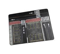 F Fityle 1/64 Parking Lot Mat,Mini Model Car Garage Scene Mat Tabletop Decor Diorama Playmat Garage Toy Mice Pad for Collectors, 60x45cm