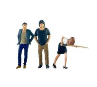 F Fityle 1:64 People Figure Model Miniature Billiards Figure Model Set DIY Projects Movie Props Miniature Scene Hand Painted Figurine