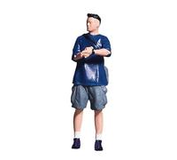 F Fityle 1/64 People Figure Tiny People Model Mini Architectural Figurine for Miniature Scene Micro Landscape Architectural Buildings, Man waiting for taxi
