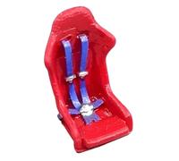 F Fityle 1/64 Scale Car Bucket Seat Simulated Seat Belt Realistic Ornament Mini Car Interior Accessory for Micro Landscape Sand Table, Style A