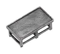 F Fityle 1:64 Scale Miniature Workbench Pretend Play Model Car Collector Collectible Workshop Scene Layout Toy Small Work Table Model, Without Tool