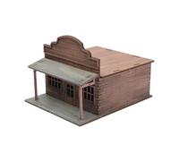 F Fityle 1/72 Town Building Model Kit Scenery Layout Paintable Unfinished Diorama Miniature Scene Model 3D Wooden Puzzles for Adults, Bakery