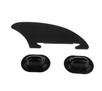 F Fityle 1-Piece Kayak Tracking Fin, Inflatable Skeg for Paddle Board & Boat, Black PVC, Universal aquatic activities Rudder, Easy Install, 15 x 10cm, Portable Kayak Surfing Accessory