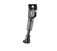F Fityle 1 Side Stand For s Anti Slip Foot Hardened Steel Support Pole With Built In Spring For Secure Rest, Black, 14 Inch