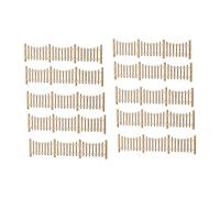 F Fityle 10 Miniature Fence Decorations in 1:50 Scale Made of Wood, Model Railway Accessories for Architectural Models, Model Railways And Gardens, Style E