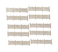 F Fityle 10 Miniature Fence Decorations in 1:50 Scale Made of Wood, Model Railway Accessories for Architectural Models, Model Railways And Gardens, Style F