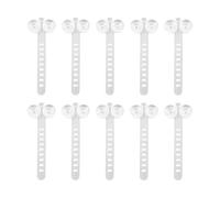 F Fityle 10Pcs Aquarium Suction Cup Cable Ties Fish Tank Binding Tools Easy Installation Compact Multipurpose for Plants Bubble Tube, White