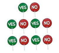 F Fityle 10x Classroom Voting Paddles Handheld Judging Paddles Educational Multifunction Judging Answer Boards for Home Office School, yes or no