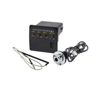 F Fityle 2 Band Equalizer Tuner Pickup Volume Control Replacment 6.35mm Audio Output Jack Components Acoustic Guitars Built in Tuner