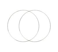 F Fityle 2 Pack Large Metal Floral Hoop Wreath Macrame Gold Hoop Rings for DIY Wedding Wreath Decor, Dream Catcher and Macrame Wall Hanging Crafts (Electroplating KC gold，45cm)