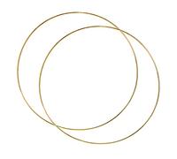 F Fityle 2 Pack Large Metal Floral Hoop Wreath Macrame Rings for DIY Wedding Wreath Decor, and Macrame Wall Hanging Crafts, 45cm