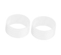 F Fityle 2 Pieces 2 Pieces End Rubbers for Tennis Or Badminton Rackets Grip Tapes, White