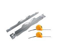 F Fityle 2 Pieces Car Auto Wheel Alignment Tool with Tape Measure Professional Front End Alignment Tool for Garage Truck Vehicle, argent