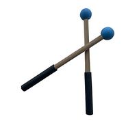 F Fityle 2 Pieces Classic Silicone Drumsticks Cymbal Mallet Handpan Drums Mallet for Xylophone Accessories Instruments, Blue