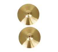 F Fityle 2 Pieces Drum Cymbals,Practice Cymbal,Sturdy,Percussion Accessories for Beginner Players Professional Alloy Crash Cymbals, Diameter 25cm