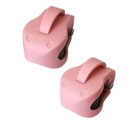 F Fityle 2 Pieces Fishing Pole Clips Fishing Rod Holder Straps Protection Support Portable Wrap Protector Multifunctional for Outdoor, pink