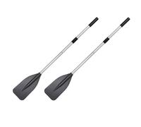 F Fityle 2 Pieces Inflatable Boat Paddle Oar Aluminum Shaft Two Piece Construction Lightweight Portable Balanced Control suitable for recreational kayaking water sports
