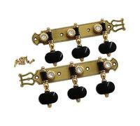 F Fityle 2Pcs Pegs Machine Heads Gear Ratio 1:18 Mounting Hardware Tuning Keys String Pegs for Player Performance