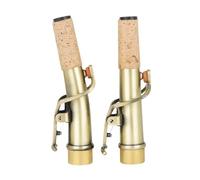F Fityle 2Pcs Soprano Saxophone Neck Saxophone Mouthpiece and Neck Replacement Part Orchestral High Pitch Saxophone Set for Saxophone