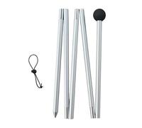F Fityle 2x Canopy Rod Tent Rod Stand Awning Folding Accessories Telescopic 160cm Garden Shelter 5 Sections Beach Tent Pole Tarp Pole
