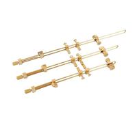 F Fityle 3 Pieces Brass Violin Body Clamp Viola Cello Maintenance Kit Rust Resistant Violin Repair Tools for Instrument Body Luthier, Large