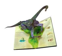 F Fityle 3D Dinosaur Book with Interactive Pages Realistic Encyclopedia Prehistorica Early Education Book for Boys Girls Children