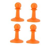 F Fityle 4 Pieces Protection Cap Tent Pole Tip Protector Sturdy High Performance Protection Cap for Travel Lovers, Orange