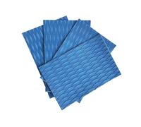 F Fityle 4 Pieces Surfboard Traction Pad deck Grip Pad, Anti Slip Deck Pad, Boat Decking Sheet for Longboard, Skimboard Pool Step, dark blue