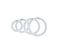 F Fityle 4Pcs Dampening Drum Mute Rings, Easy to Use, Practical Accessories Drum Parts Sturdy Drum Mufflers Professional, 16in 14in 12in 10in