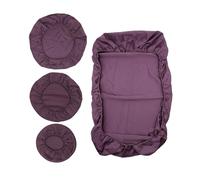 F Fityle 4pcs Dental Chair Cover Protective Cover Multifunction Massage Bed Cover Waterproof Full Dental Chair Seat Cover, violet, multi