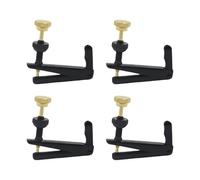 F Fityle 4Pcs Violin Fine 3/4 4/4 String Adjuster,Replacement Premium Supplies Aluminum Alloy Handmade Creative for Easy Tuning, black