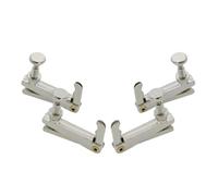 F Fityle 4Pcs Violin Fine 3/4 4/4 String Adjuster,Replacement Premium Supplies Aluminum Alloy Handmade Creative for Easy Tuning, silver
