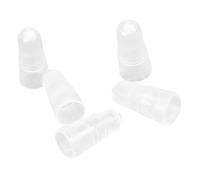 F Fityle 5 Pieces Protection Cap Air Brush Nozzle Guard Essential Tool Clear Air Brush Tip Protector Soft Cover
