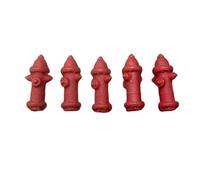F Fityle 5Pcs 1:64 Fire Hydrant Models Dollhouse Decor Tabletop Display Micro Landscape DIY Crafts Tiny Simulated Miniature Ornaments