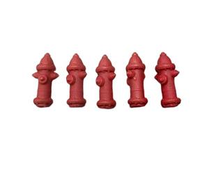F Fityle 5Pcs 1:64 Fire Hydrant Models Dollhouse Decor Tabletop Display Micro Landscape DIY Crafts Tiny Simulated Miniature Ornaments
