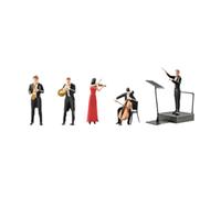 F Fityle 5Pcs 1/64 Scale Miniature Scenes Layout Props Landscape Decorative Dioramas, Style A